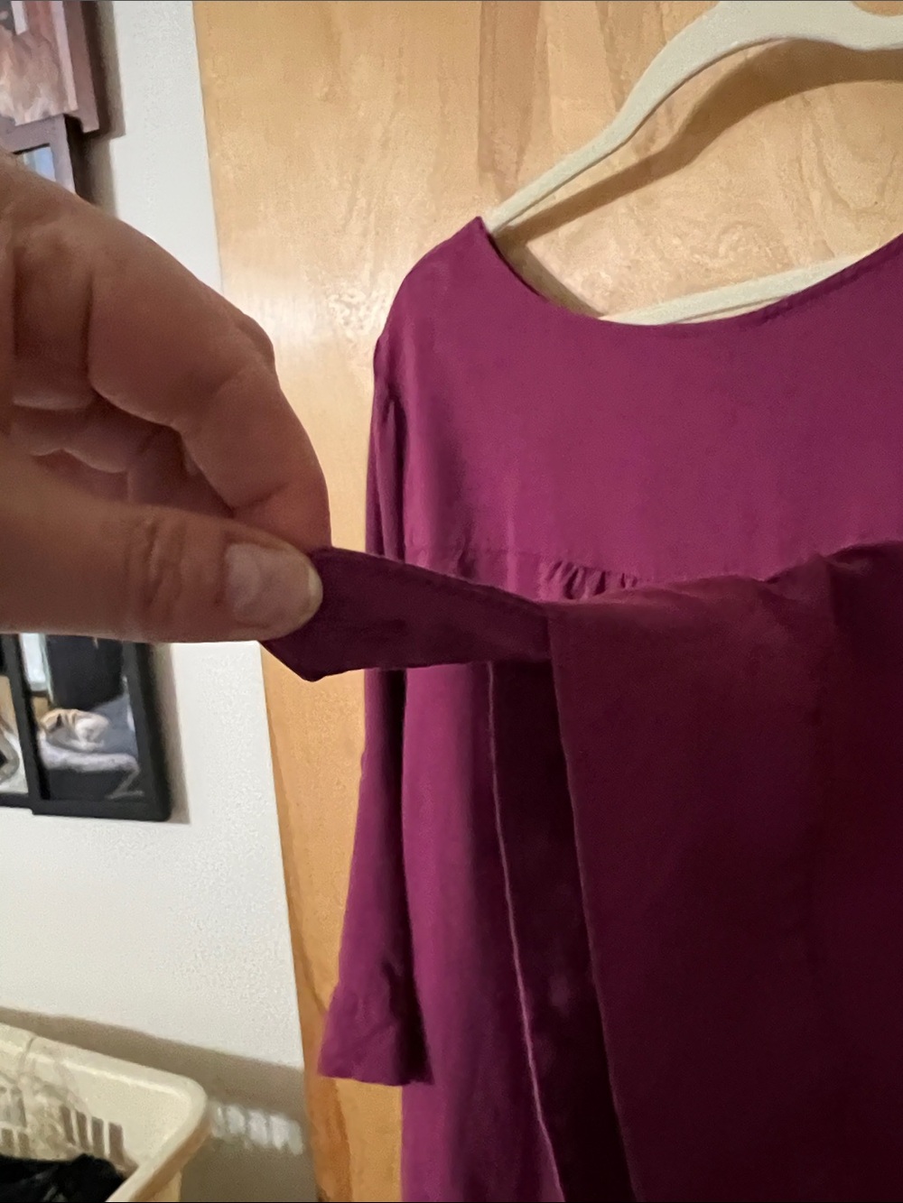 torrid Raspberry Lattice-Front Blouse - Picture 4 of 6